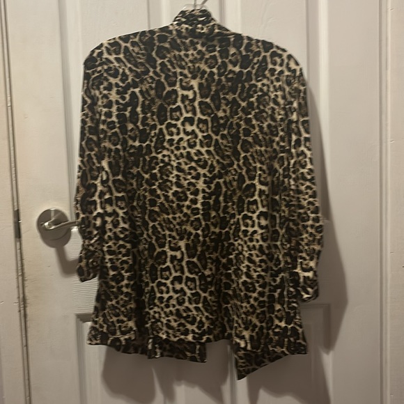 Ellen Tracy Leopard Blazer L - Picture 5 of 5
